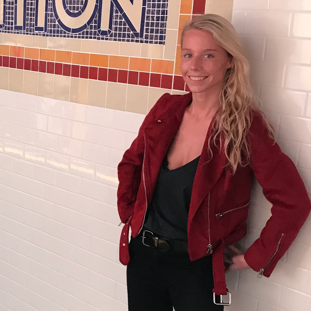 Zara faux suede jacket